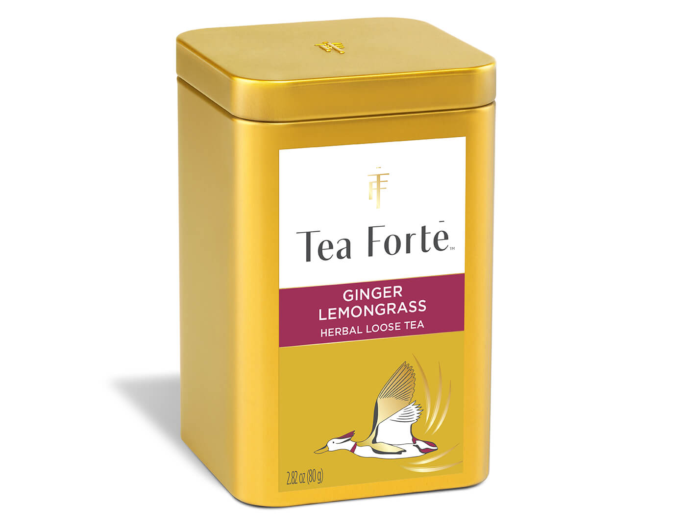 Ginger Lemongrass tea in a canister of loose tea - side view