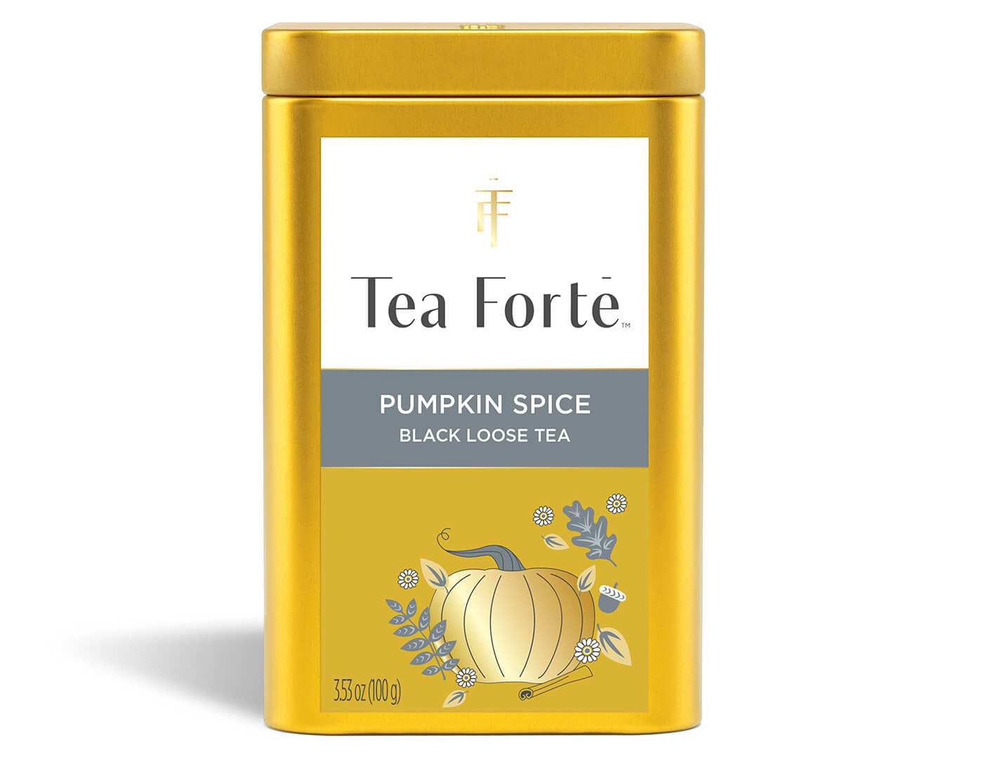 Pumpkin Spice Loose Tea Canister - front view