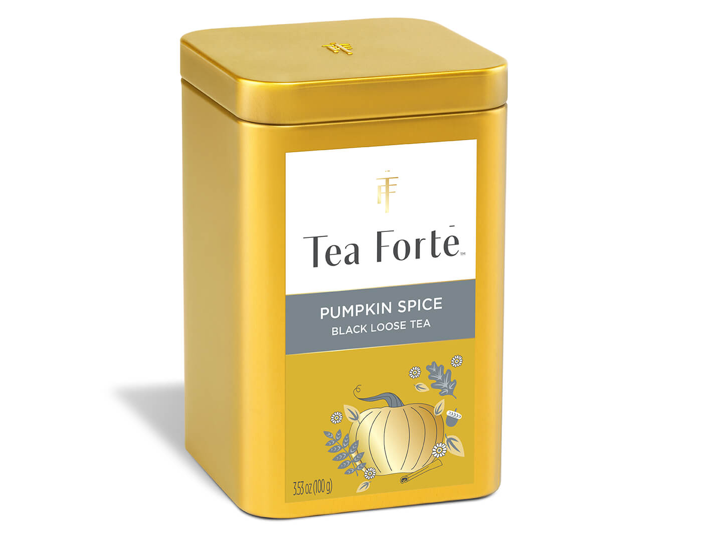 Pumpkin Spice Loose Tea Canister - side view